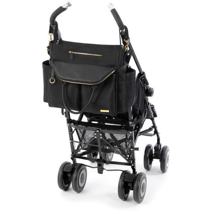 Skip Hop Chelsea Downtown Chic Diaper Satchel - Black - Molly's Baby Room