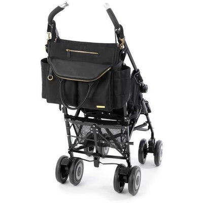 Skip Hop Chelsea Downtown Chic Diaper Satchel - Black - Molly's Baby Room