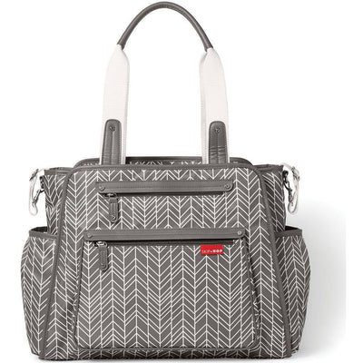 Skip Hop Grand Central Take-it-all Diaper Bag - Grey Feather - Molly's Baby Room