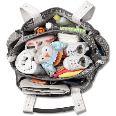Skip Hop Grand Central Take-it-all Diaper Bag - Grey Feather - Molly's Baby Room