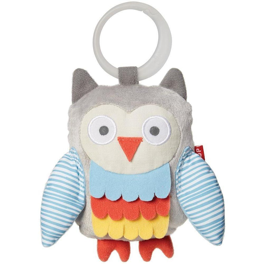 Skip Hop Treetop Friends Wise Owl Stroller Toy - Grey / Pastel - Molly's Baby Room