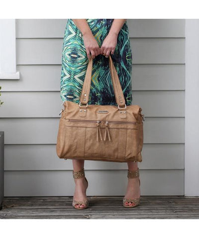 Vanchi Indie Holdall-Caramel - Molly's Baby Room