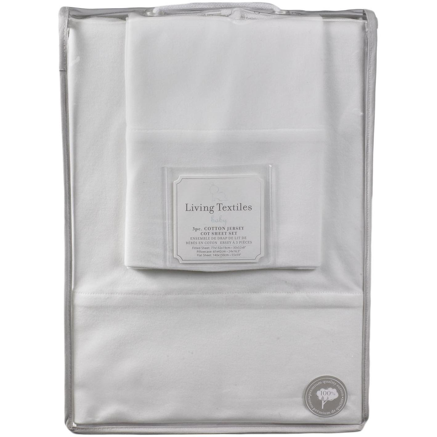 Living Textiles 3 Piece Cot Set - Jersey - Molly's Baby Room