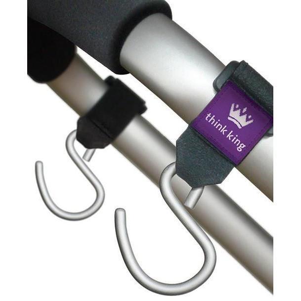 Think King Mighty Buggy Hooks- Silver (set of 2) - Molly's Baby Room