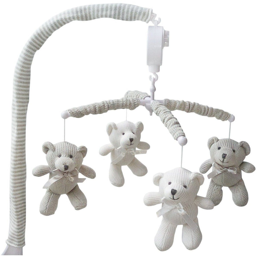 Living Textiles Musical Mobile - Bear/Grey - Molly's Baby Room