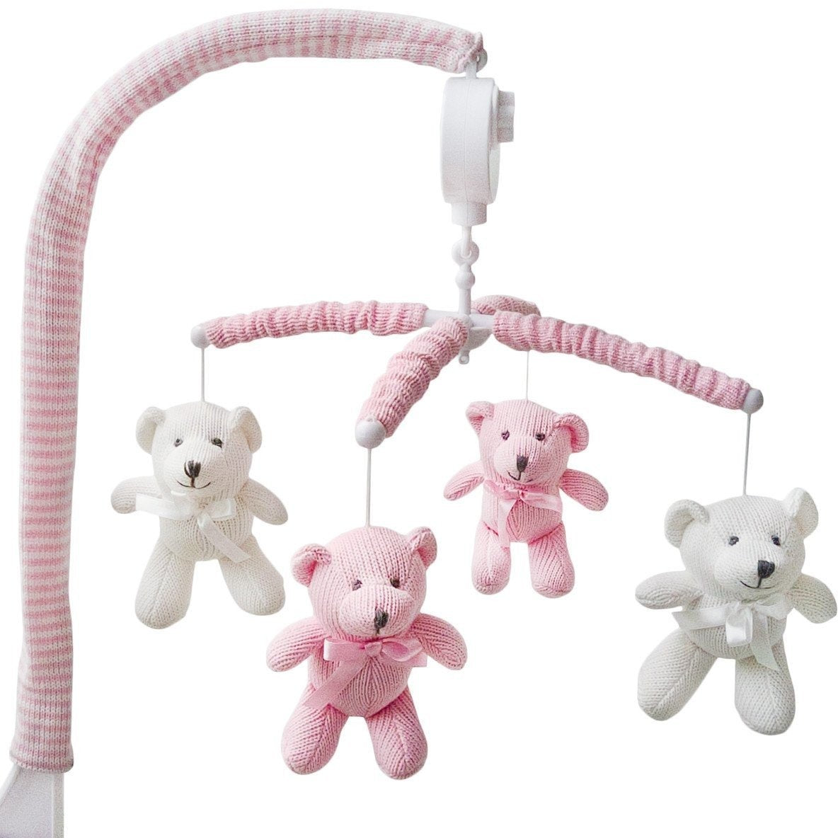 Living Textiles Musical Mobile - Bear/Pink - Molly's Baby Room