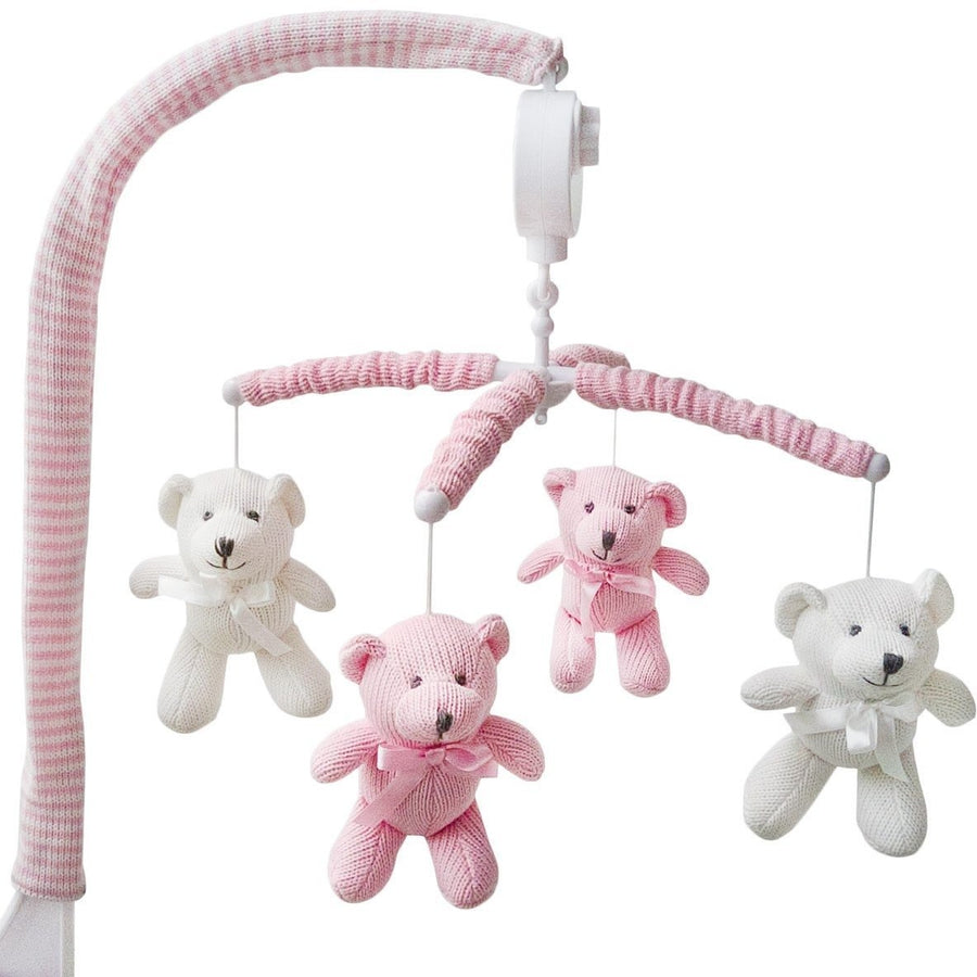 Living Textiles Musical Mobile - Bear/Pink - Molly's Baby Room