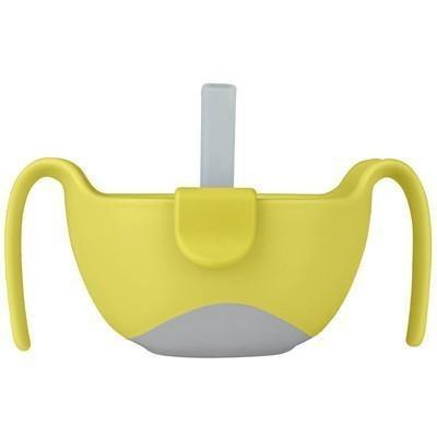 b.box Bowl and straw - lemon sherbet - Molly's Baby Room