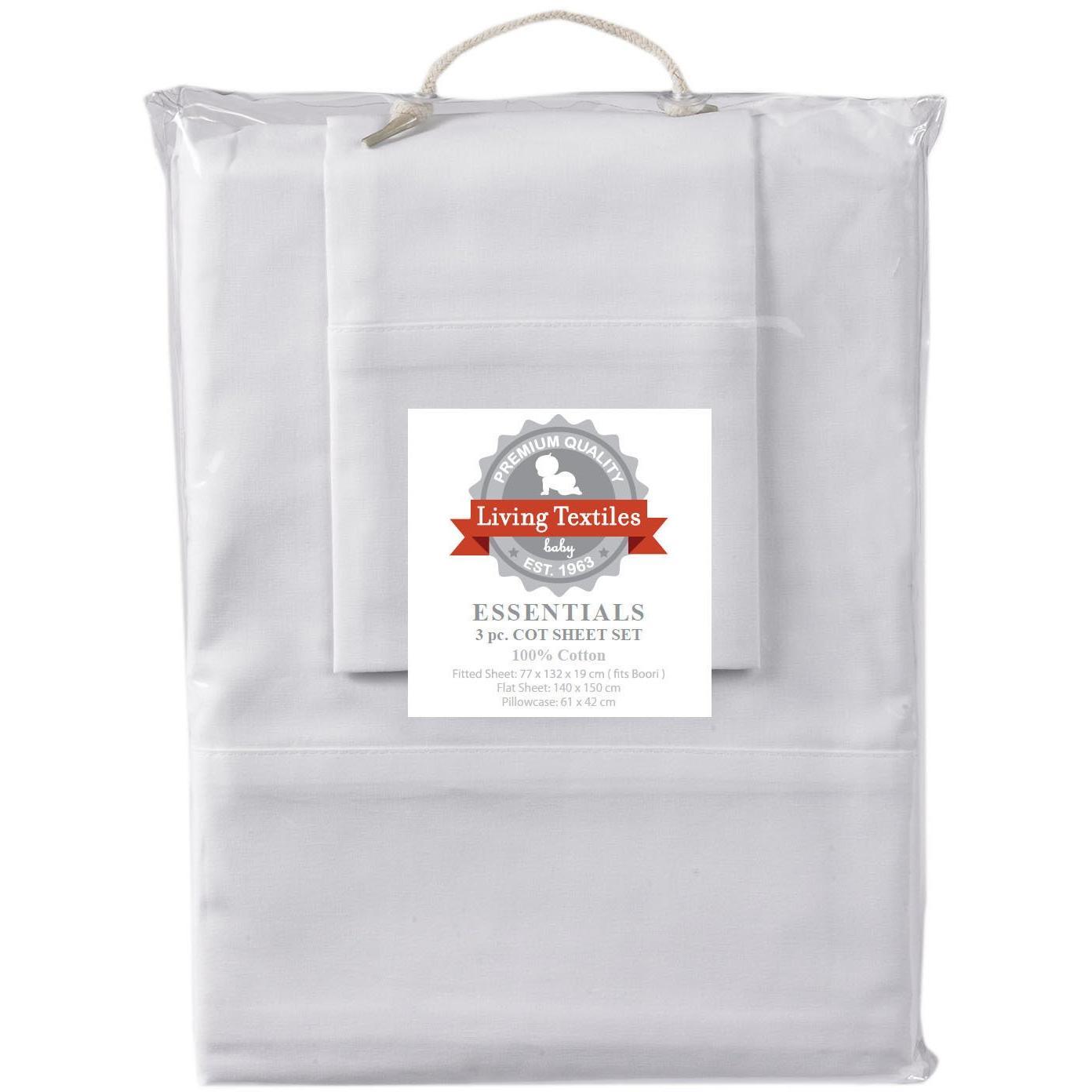 Living Textiles 3 Piece Cot Sheet Set - Molly's Baby Room