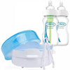 Dr Brown's Microwave Steam Steriliser Set with 2 WN Options 270ml Bottles with Tongs - Molly's Baby Room