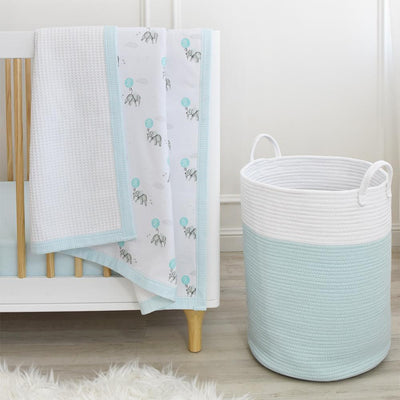Living Textiles Waffle Jersey Cot Blanket - Molly's Baby Room
