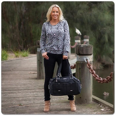 Vanchi  Florence Traveler in Black - Molly's Baby Room