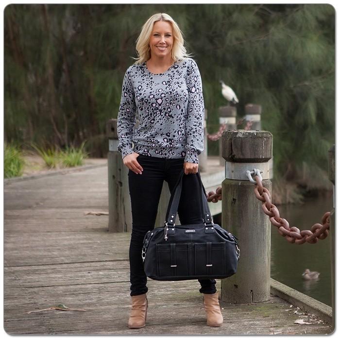 Vanchi  Florence Traveler in Black - Molly's Baby Room