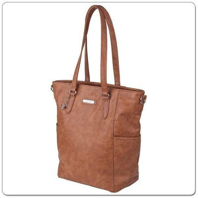 Vanchi Capri Tote in Tan - Molly's Baby Room