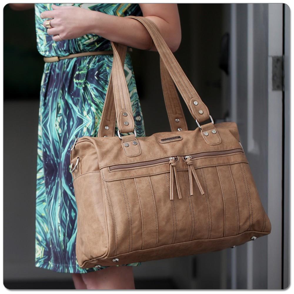 Vanchi Indie Holdall-Caramel - Molly's Baby Room