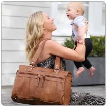 Vanchi Indie Holdall-Tan - Molly's Baby Room