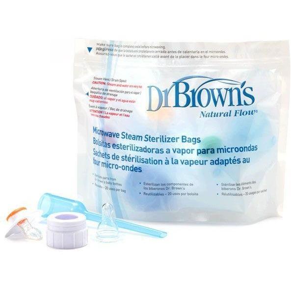 Dr Browns Microwave Sterilizer Bags - 5 Bags Per Pack - Molly's Baby Room