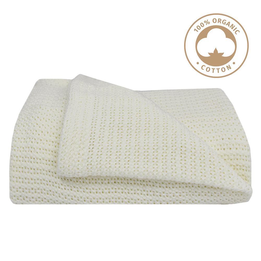 Living Textiles Organic Bassinet/Cradle Cellular Blanket - Molly's Baby Room
