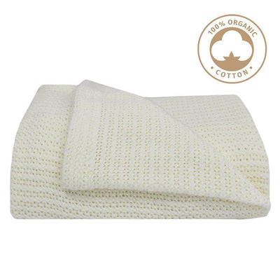 Living Textiles Organic Bassinet/Cradle Cellular Blanket - Molly's Baby Room