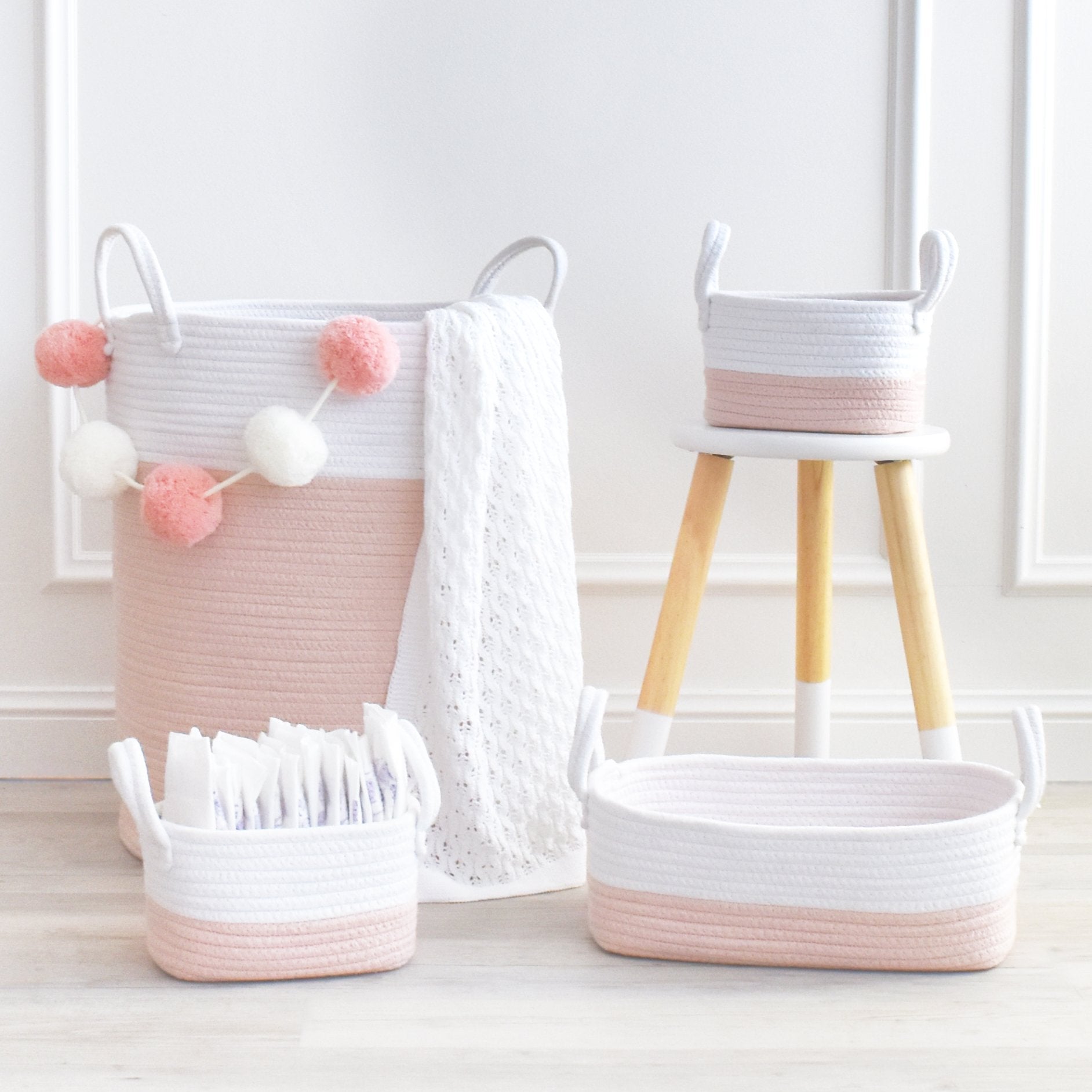 3pc Rope Storage Set - Molly's Baby Room