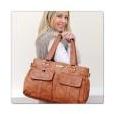 Vanchi Sydney Satchel-Tan - Molly's Baby Room