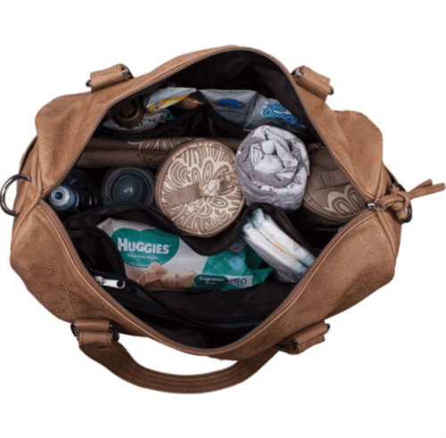 Vanchi Indie Holdall-Caramel - Molly's Baby Room